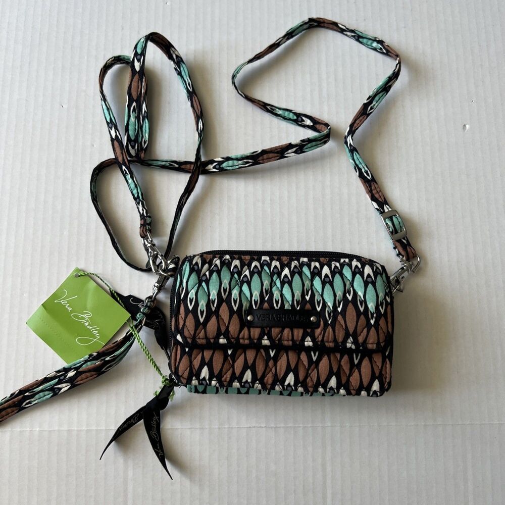 Vintage Vera Bradley Sierra Stream Paisley Turn Lock Wallet with Wristlet NWT